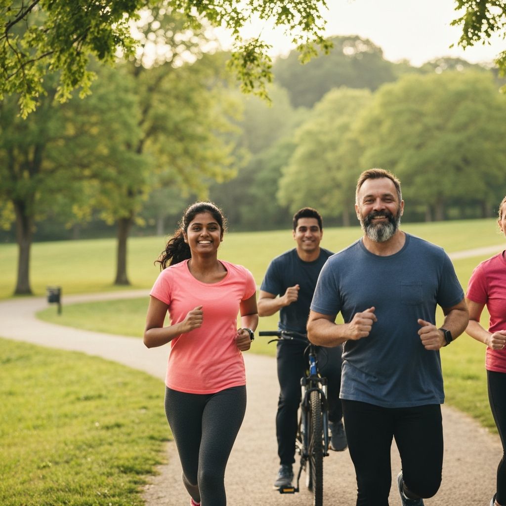 Person joggar utomhus